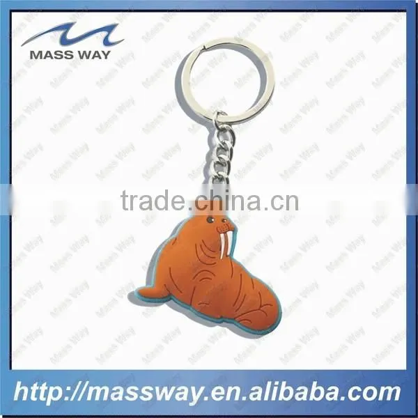Custom Penguin Shape Fancy 3D Soft PVC Rubber Keychain photo-4
