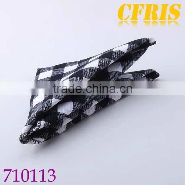 Small Handerchief 21*21cm,Grid 100% Cotton Handerchief photo-2