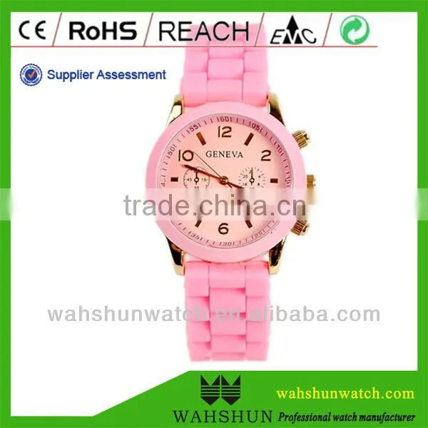 Analog Japan Movement Silicone Fancy Ladies Geneva Watch photo-2
