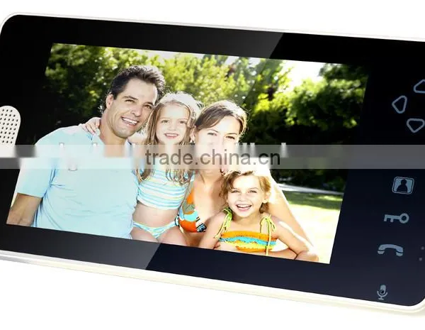 7 Inch Color 2.4GHz Wireless Video Door Phone Along With Door Lock Release photo-5