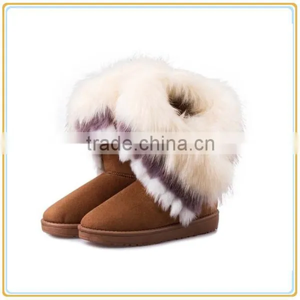 Women Winter Warm High Long Snow Ankle Boots Cheap Girl Snow Boots photo-2
