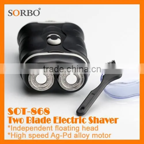 2-blades Electric Men's Shaver Travel Razor photo-2