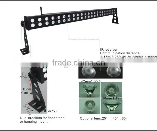 880mm 10W x 12 RGBW Led Light Source Matrix Light Wireless DMX Led Bar photo-4