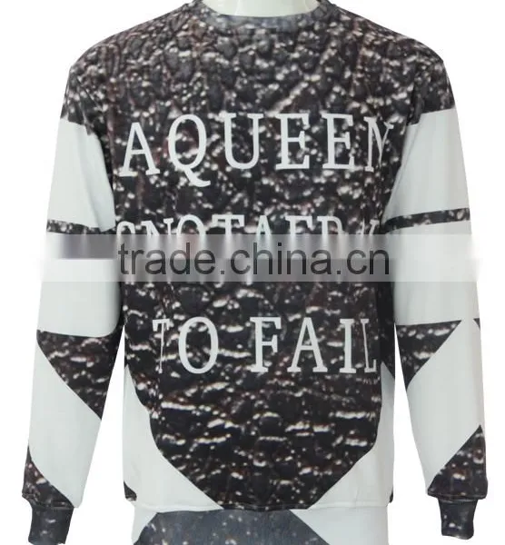 Custom Sublimation High Quality Crewneck Sweater,men Pullover Sweatshirts photo-3