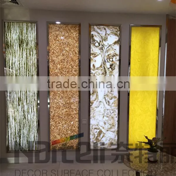 Translucent Resin Panel Modern Kitchen Furniture photo-2