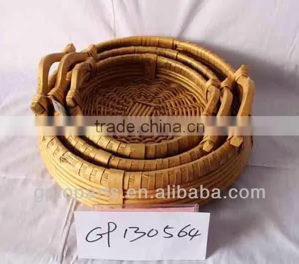 wicker tray willow basket for food