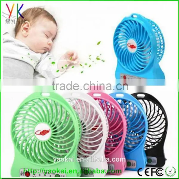 3 Speed Promotion Portable USB Mini Fan Handheld Cooler Cooling Fan Rechargeable Battery photo-2