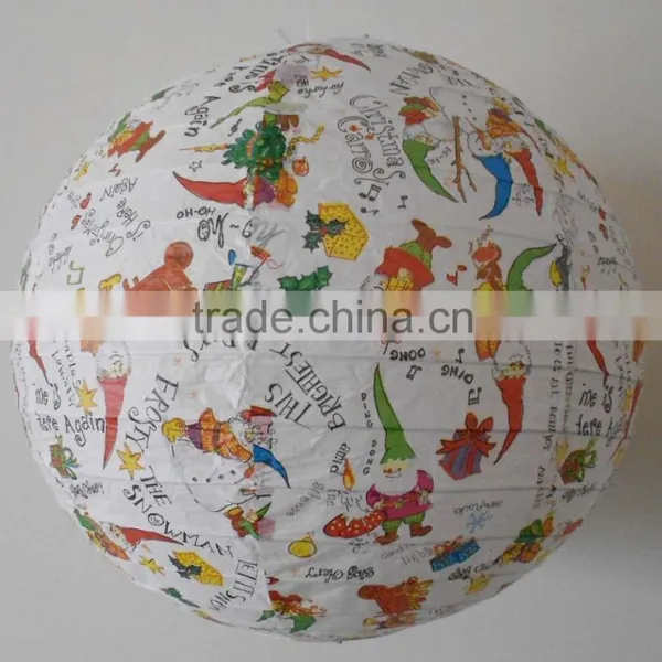 Christmas Decoration Snowing Paper Lamp Lantern photo-5