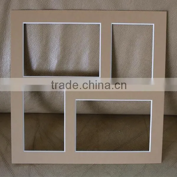 Wholesale 4ply 5x7 8x10 11x14 Precut Uncut Multi Cutouts Photo Frame Mats photo-2