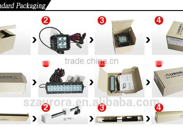 AURORA IP69 2'' 40w Work Light off Road Led With Electrical Wiring photo-5