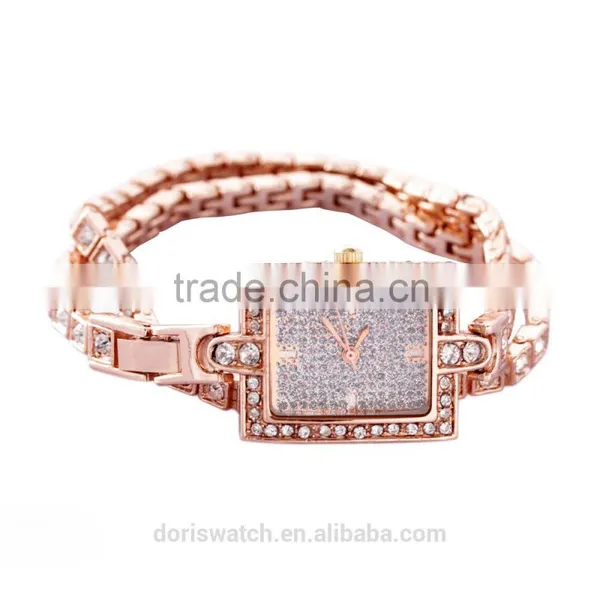 Women Watches Vogue Vintage Hand Quartz Fashion Bracelet Lady Watch photo-3