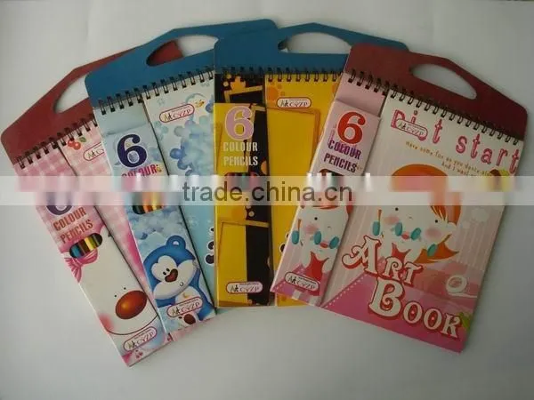 Promotinal Gfit Stationery Set Drawing Book and Color Pencils for Kids