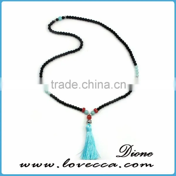 Personalized Customized Wholesale Fashion Yellow Tassel Pendant Necklace photo-2