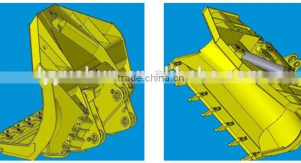 China High Performance-Cost 3T Wheel Loader Side Dump Bucket 1.4M3 For SDLG LG933L Wheel Loader photo-2