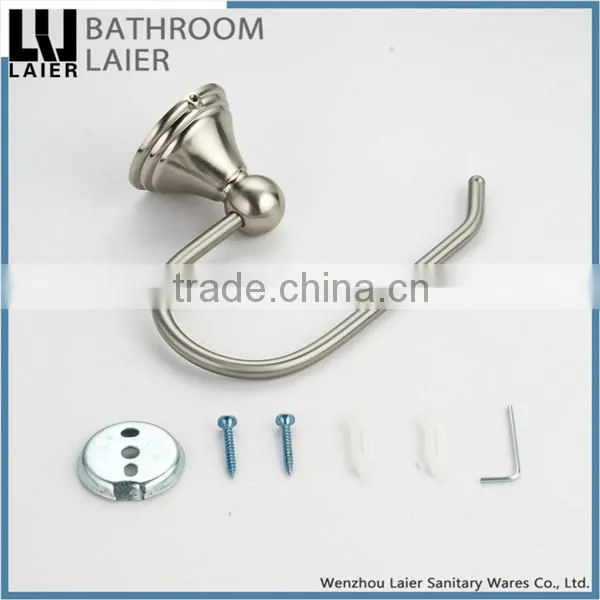 Grooming Wholesale Prices Zinc Alloy Brush Nicked Bathroom Sanitary Items Wall Mounted Toilet Paper Holder photo-6