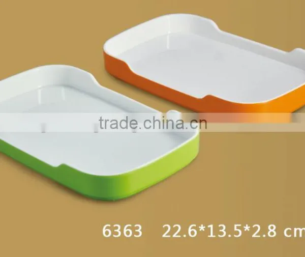 6373 Melamine Two Colors Korean Plates photo-2