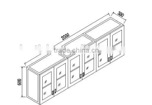 Heavy Duty Steel And Wood Lab Wall Work Benches With Wooden Overhead Cabinet in Biology/Chemistry/Pathology Laboratory Furniture photo-4