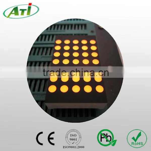 0.7 inch orange color 5*7 led dot matrix module