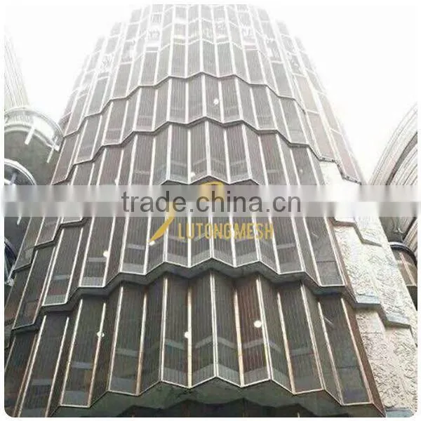Anping Lutong Mesh Decorative Metal Wire Mesh Wall Panel for Architectural Facade Cladding photo-4