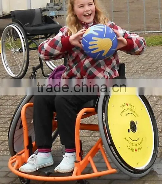 Rehabilitation Therapy Supplies China Topmedi Aluminum Folded Lightweight Leisure Basketball Sport Wheelchair Prices photo-6