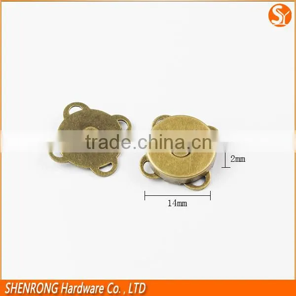 Sew-on Metal Button With Magnetic, Wholesale Metal Snap Button, Magnet Custom Metal Buttons