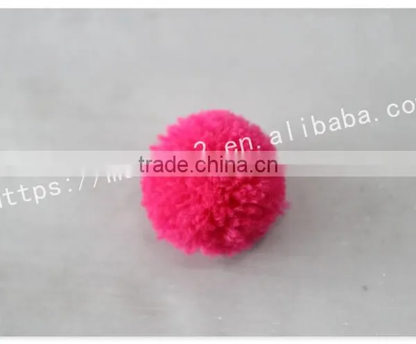 Colorful Customized Size Polyester Yarn Pom Pom Ball for Decoration photo-3