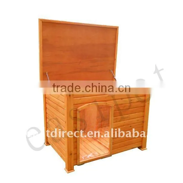 Wooden Dog Kennel With Opening Roof