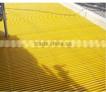 Yellow Color FRP Pultruded Grating /fiberglass Rail Fence photo-4