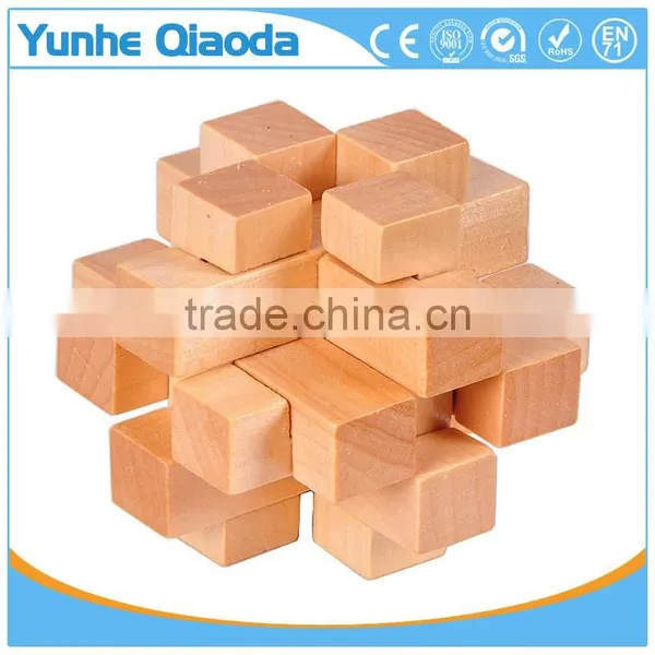 Intelligence IQ Puzzle Magic Cube Brain Teaser Kongming Wooden Lock Toys photo-6