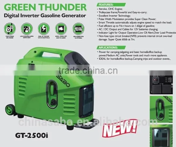 Sine Wave Digital Inverter Gasoline Generator