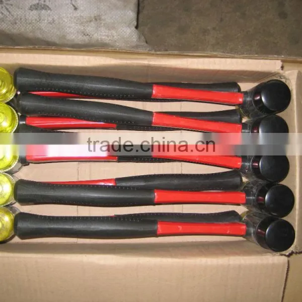 Yellow Fiberglass Handle Hammer Plastic Hammer Rotatable Plastic Hammer photo-5