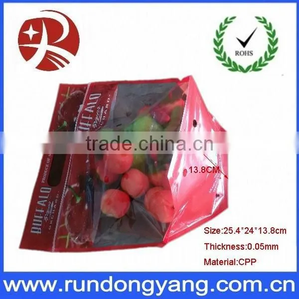 Printed Stand up Pouch Bag / Slider Zip Lock Fruit Bag for Grape photo-3