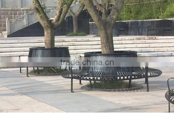 Arlau Galvanized Steel Park Round Tree Bench photo-2
