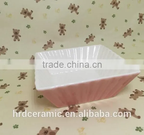 Stocked New Style Restaurant Square Ceramic Plates Dishes / Salad Bowl photo-3