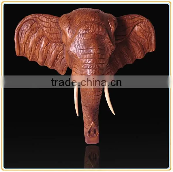 European Style Wall Decor Resin Wall-mounted Elephant Head for Sale photo-2