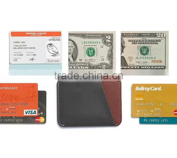 Genuine Cowhide Leather Micro Sleeve Wallet photo-6