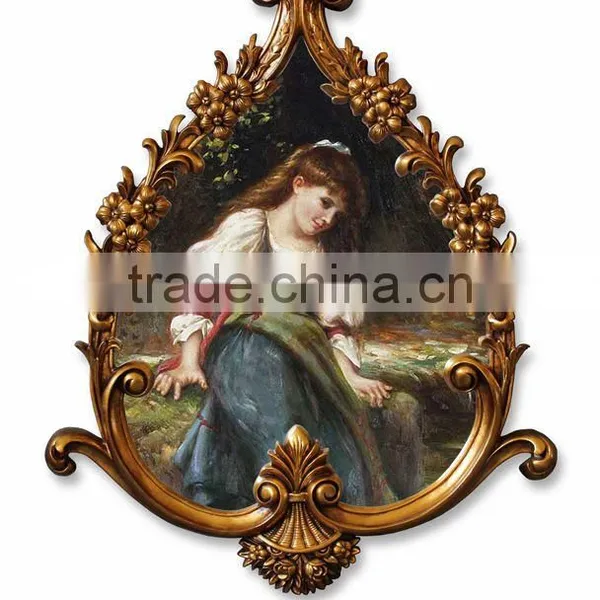 Old Factory Style Antique Gold Fancy Picture Frames photo-3