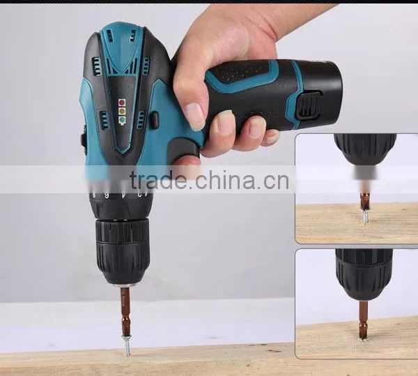 Two-speed 12V Lithium Electric Screwdriver Rechargeable Hand Drill Cordless Screwdriver photo-4