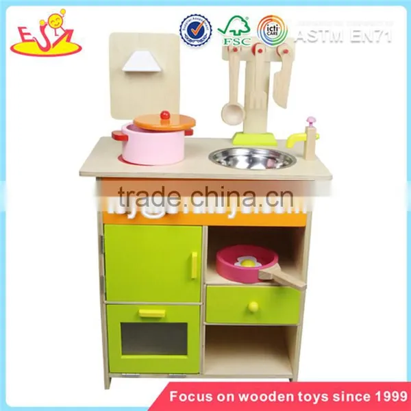 Wholesale Most Popular Wooden Kitchen Set Game for Kids Funny Wooden Kitchen Set Toy W10C056 photo-2