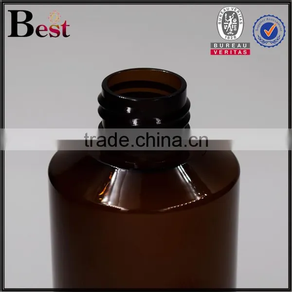 150ml Custom Made Plastic Bottle Cosmetic Amber Custom Made Plastic Bottle With Special Design Cap photo-4