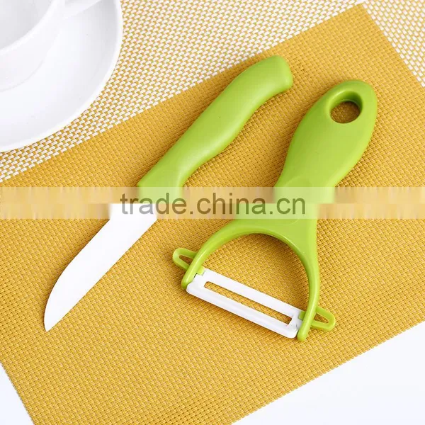 BKB09 Cute ABS Handle Ceramic Knife+Ceramic Fruit Peeler Sets photo-5