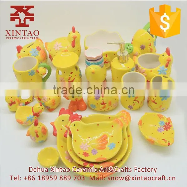 Cartoon Cock Shape Ceramic Morden Dinner Plate, China Factory Supply Kids Bowl photo-6