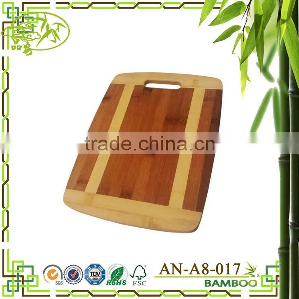 AONONG MOSO Bamboo Kitchen Active Antibacterial Butcher Block Radian Corner Shape Chopping Board/ Cutting Board photo-2