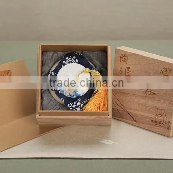 New Gift Suit/packing Tea Set Includes Wooden Box and Ceramic Cups/pots for Wholesale photo-3