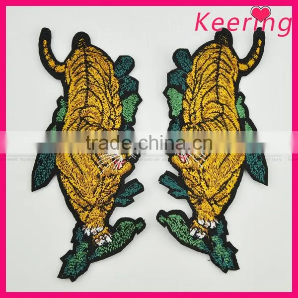 Fashion Custom Tiger Embroidery Patch for Decoration WEF-238 photo-2