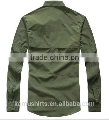 Coolmax Mens Long Sleeve Quick Dry Outdoor Fishing Shirts UV-protection Shirts photo-4