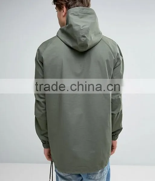 2017 Custom Best Price High Quality Fshion Design Durable 100% Cotton Ripstop Raglan Sleeves Celadon Casual Men's Jacket photo-2