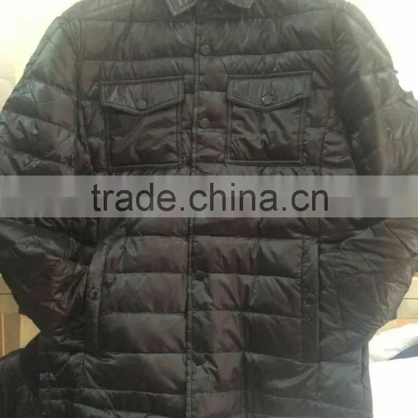 Mens Down Jacket High Quality Export Middle East Warm and Wearbale Anti-eletricity Comfortable Guanghzou Warehouse Stock 2017 photo-3