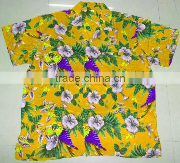 Bright Color Macau Parrot Print Hawaiian Shirts photo-6
