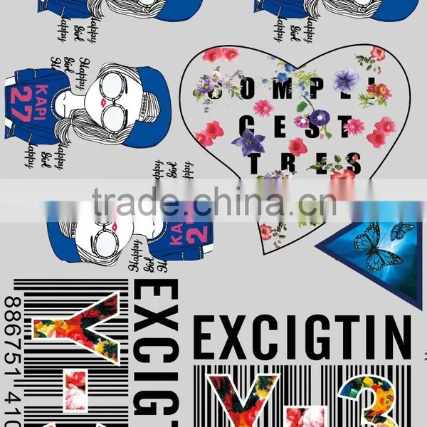 China Custom High Quality Heat Transfer Printed T-shirt Labels or Heat Transfer photo-5